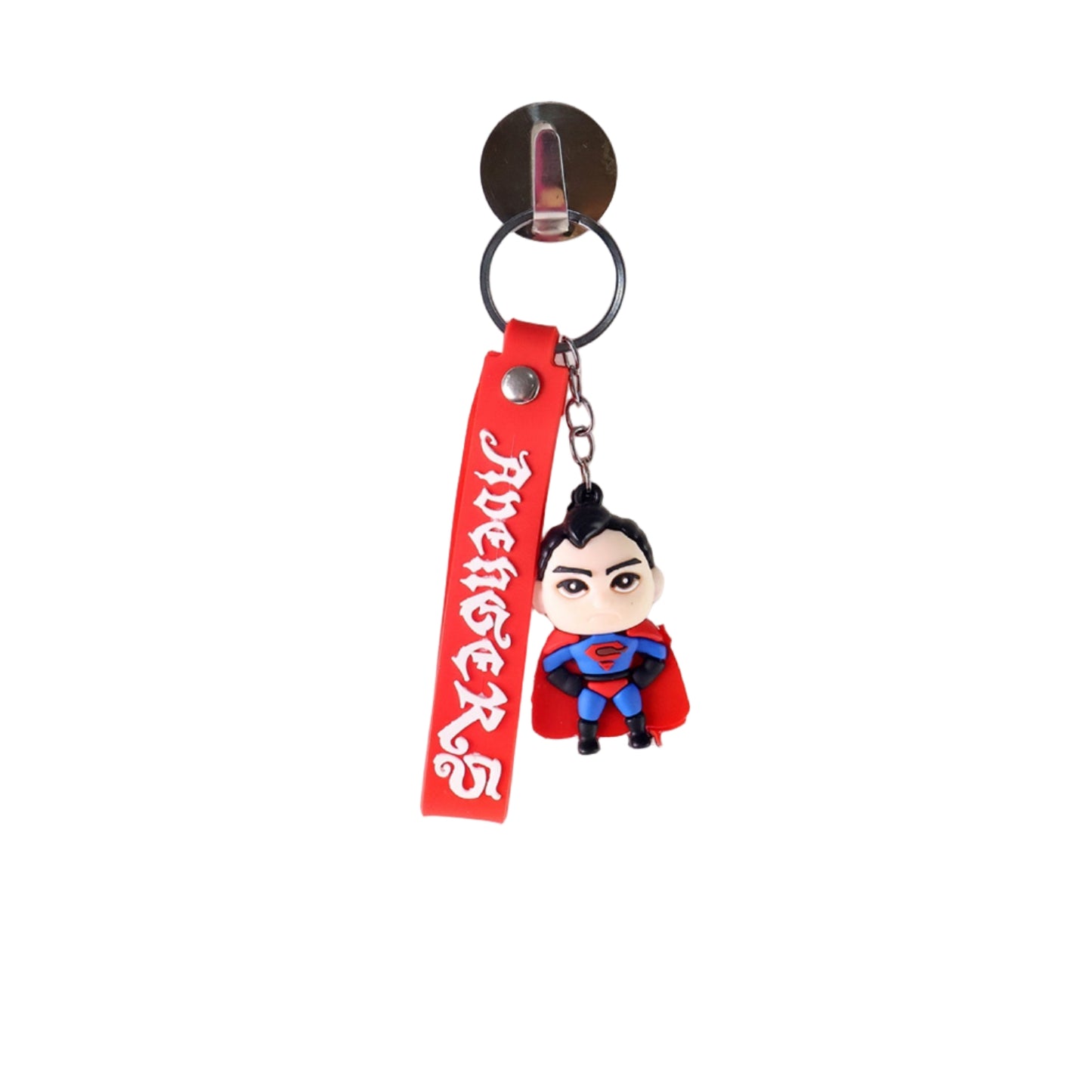 Cute Cartoon Silicone 3d Key Chain With Metal Hook Strap (Pack Of 1)