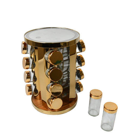 LED Rotating Spice Rack Organizer - BuyItOnline