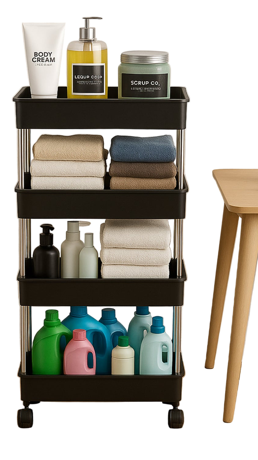 Movable Storage Rack Trolley.