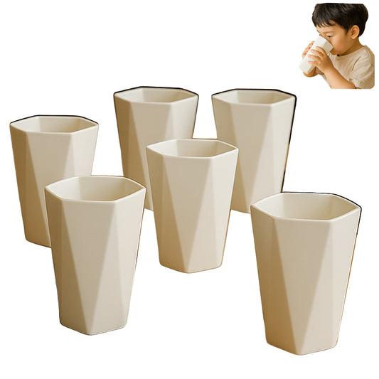 Hexagon Plastic Drinking Glass Set - BuyItOnline