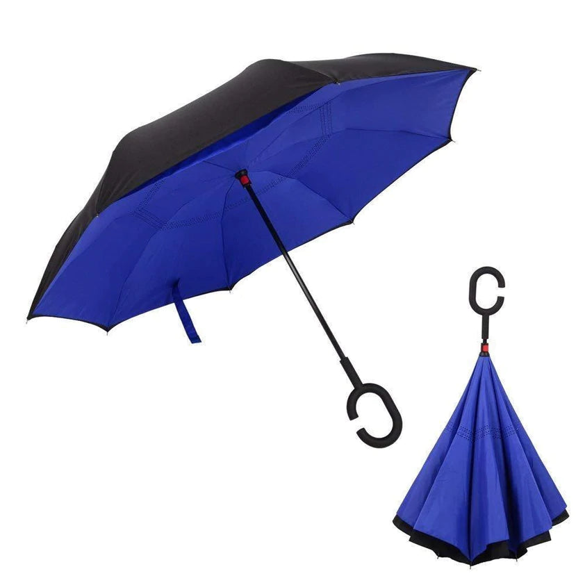 Windproof Upside Down Reverse Umbrella Wukusy