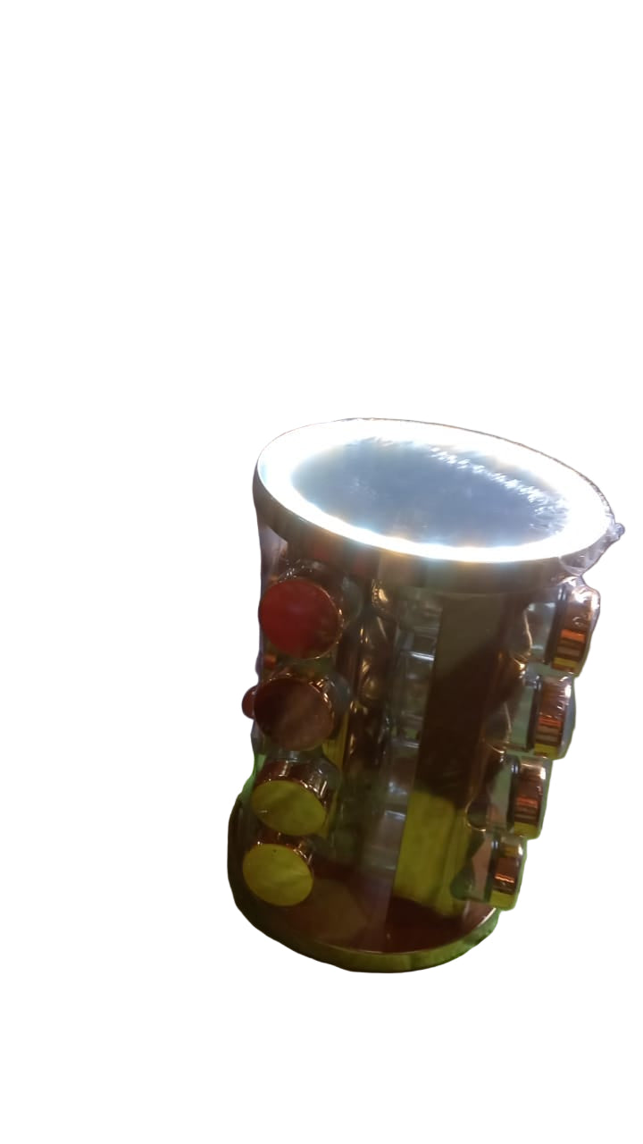 LED Rotating Spice Rack Organizer - BuyItOnline