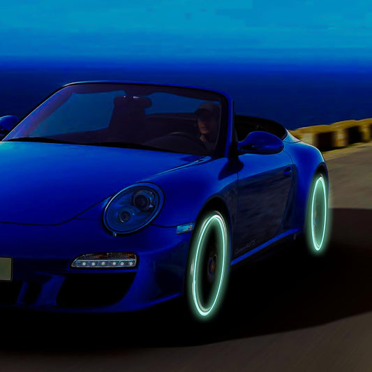 Multicolored Reflective Car Wheel Hub Stickers Wukusy