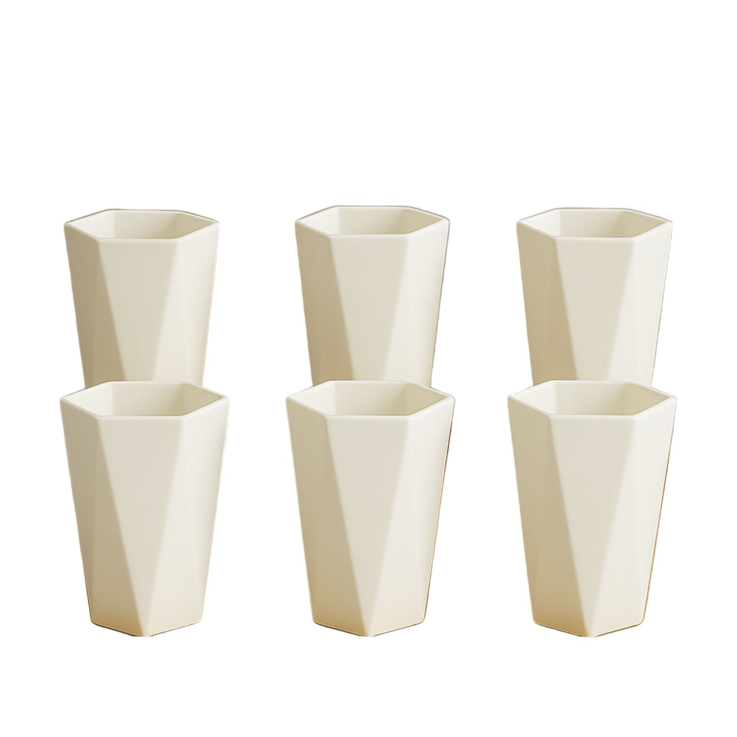 Hexagon Plastic Drinking Glass Set - BuyItOnline