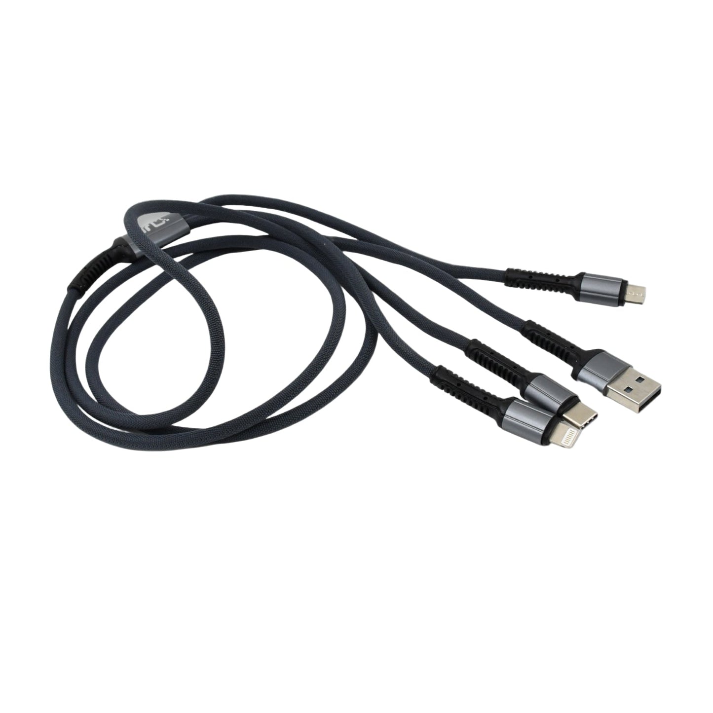 Fast Charge 3-in-1 Charging Cable – 120cm Wukusy