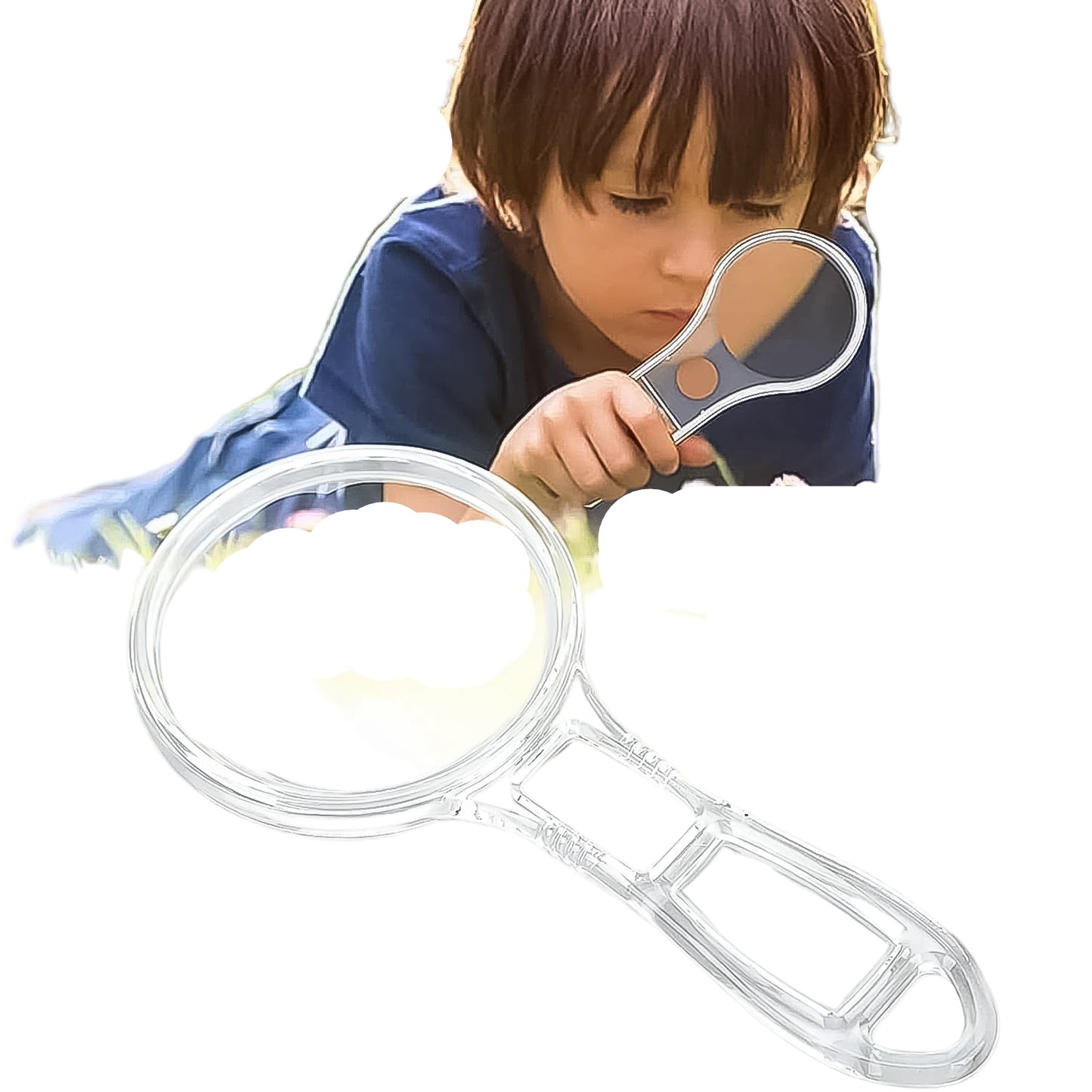 Handheld Plastic Magnifying Glasses (1 Pc 55 Mm) Wukusy