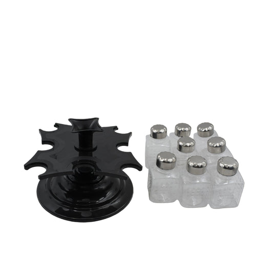 Square 8 Bottle Revolving Spice Rack - BuyItOnline