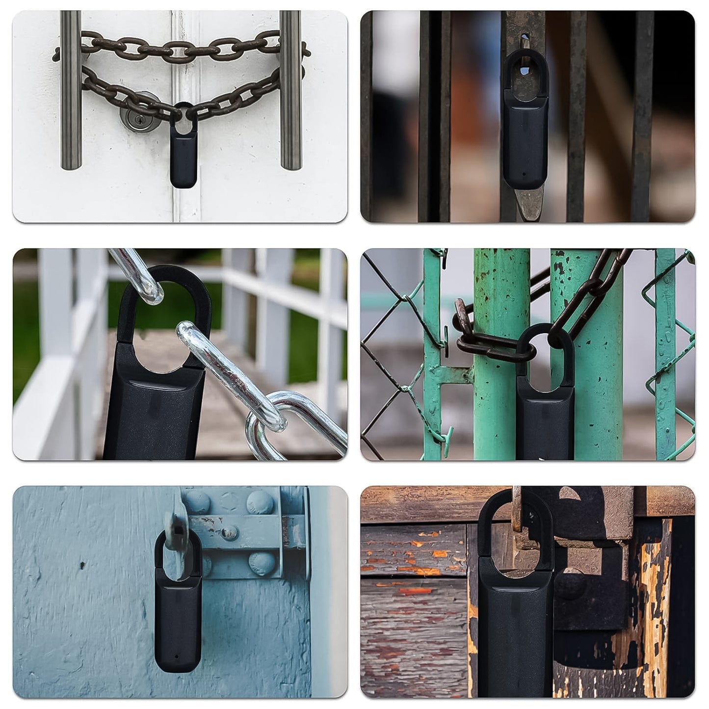 Small Usb Rechargeable Smart Fingerprint Padlock For Locker Wukusy
