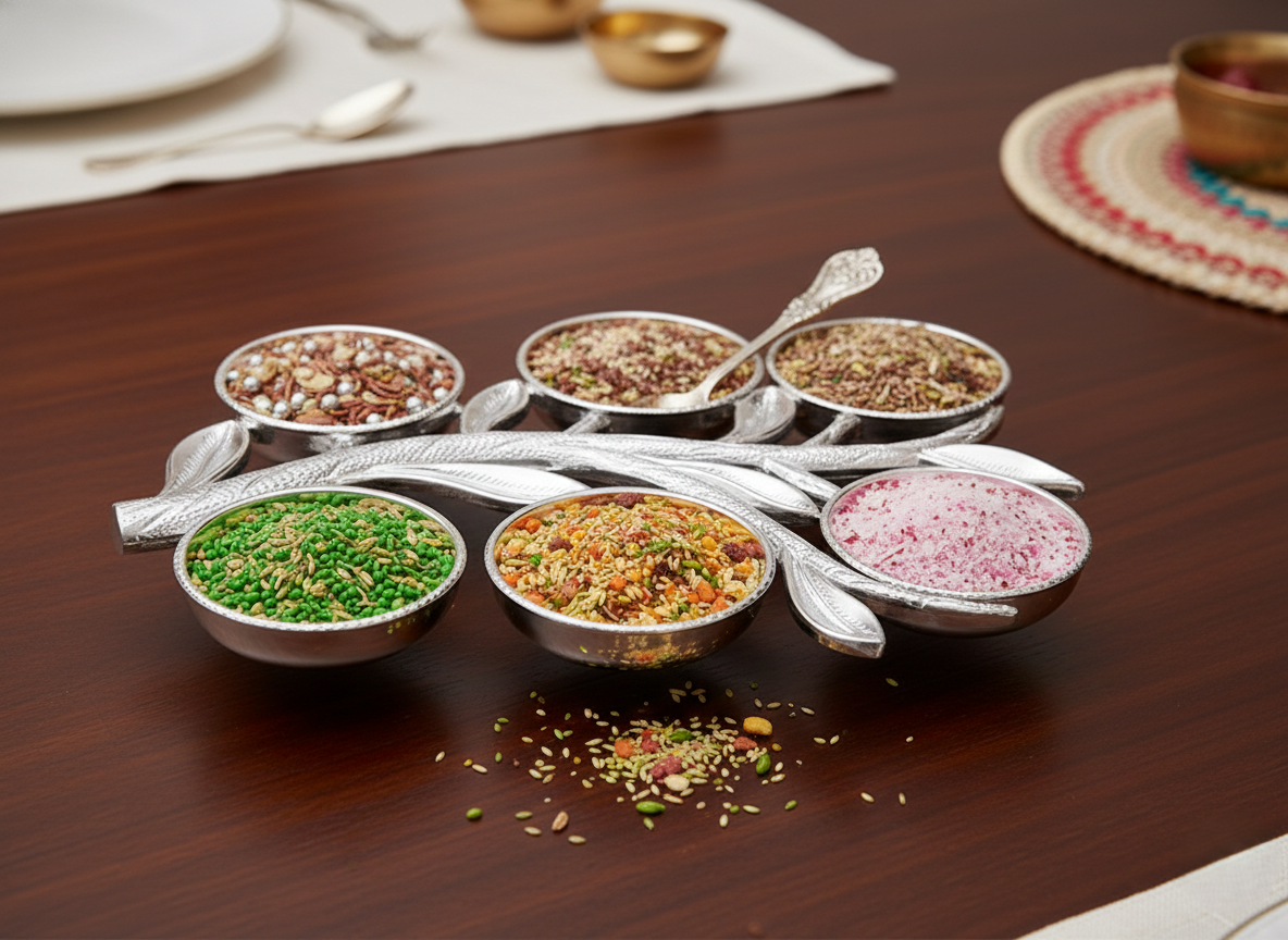 Tree Shape Mukhwas Dani Serving Tray
