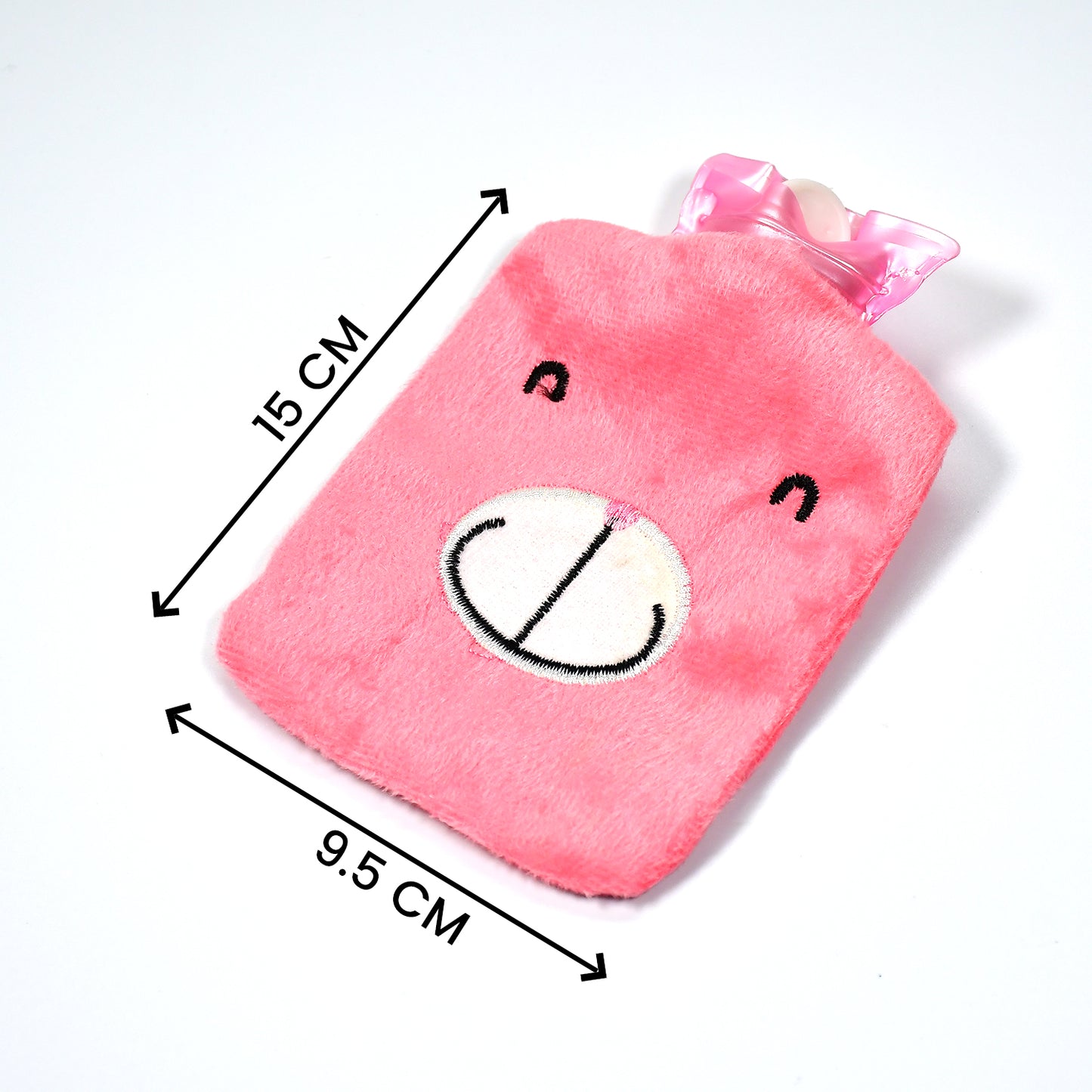 Small Pink Hot Water Bag with Soft Cover