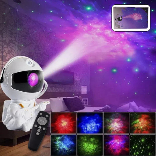 Premium Astronaut Galaxy Projector Night Light With Remote Control Wukusy