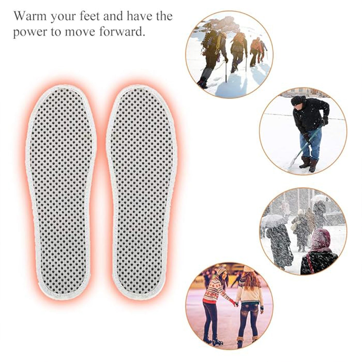 Self-Heating Magnetic Insoles