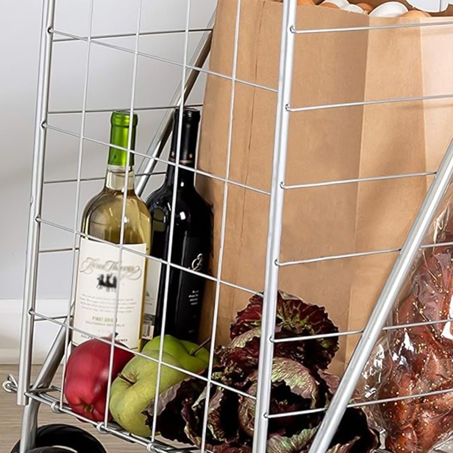 Foldable Shopping Trolley With Wheels.