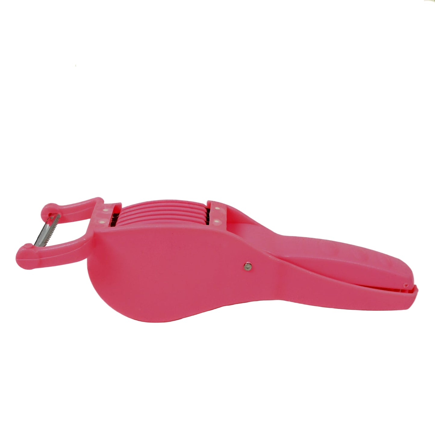 2-in-1 Vegetable & Fruit Multi Cutter with 5 Blades and Peeler - BuyItOnline