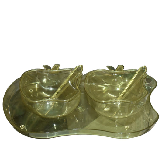 Apple Shape Snack Serving Tray Bowl - BuyItOnline