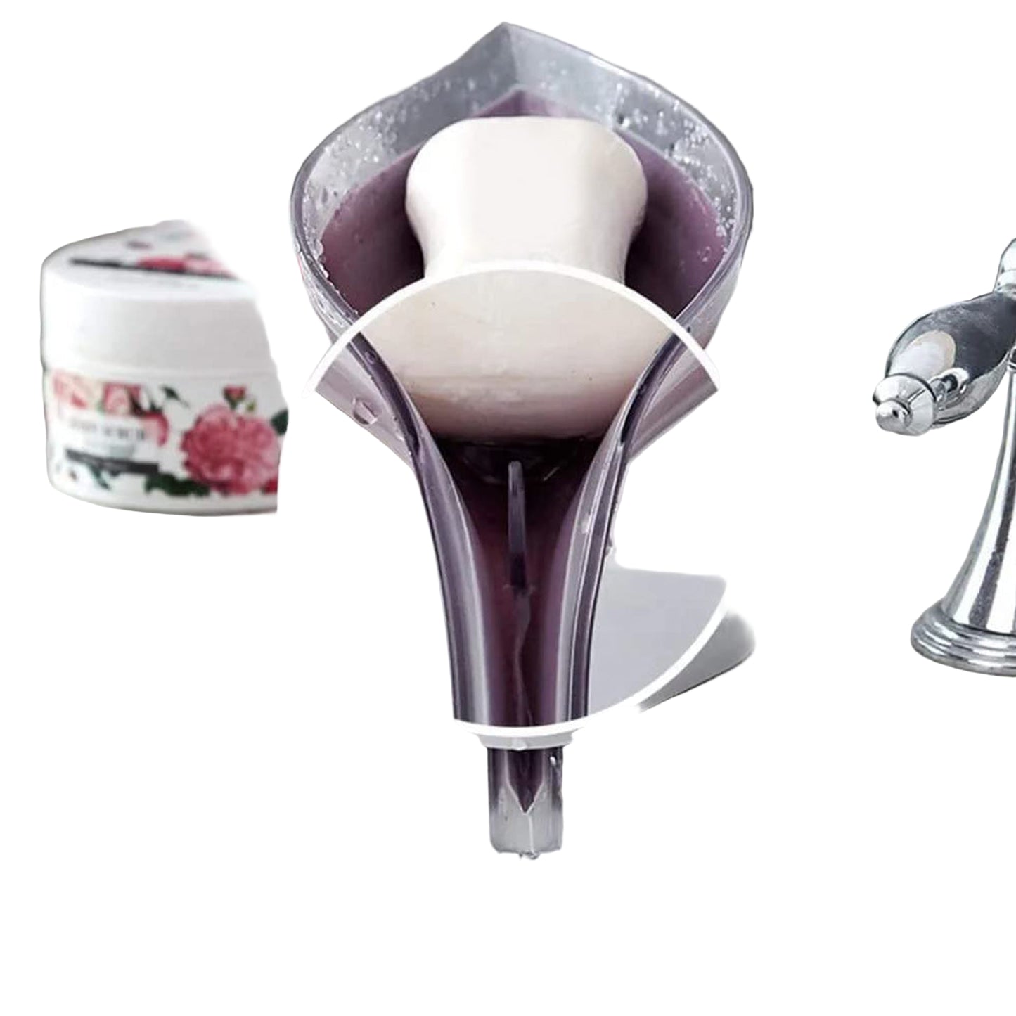 Self-Draining Leaf Soap Dish with Suction Cup - BuyItOnline