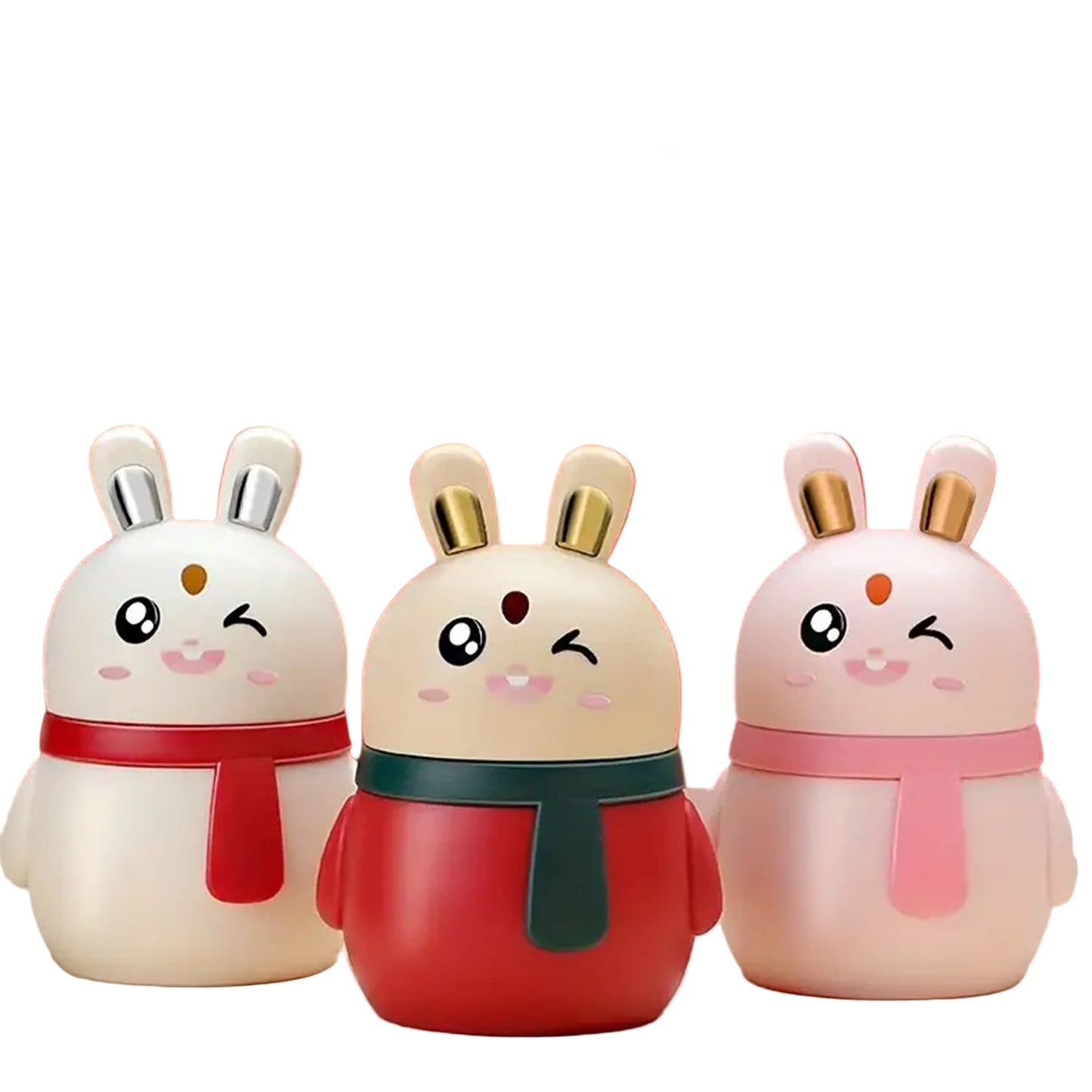 Rabbit Shape Toothpick Dispenser – Press-Style Automatic Holder | Durable PP Material | Red (1 Pc)