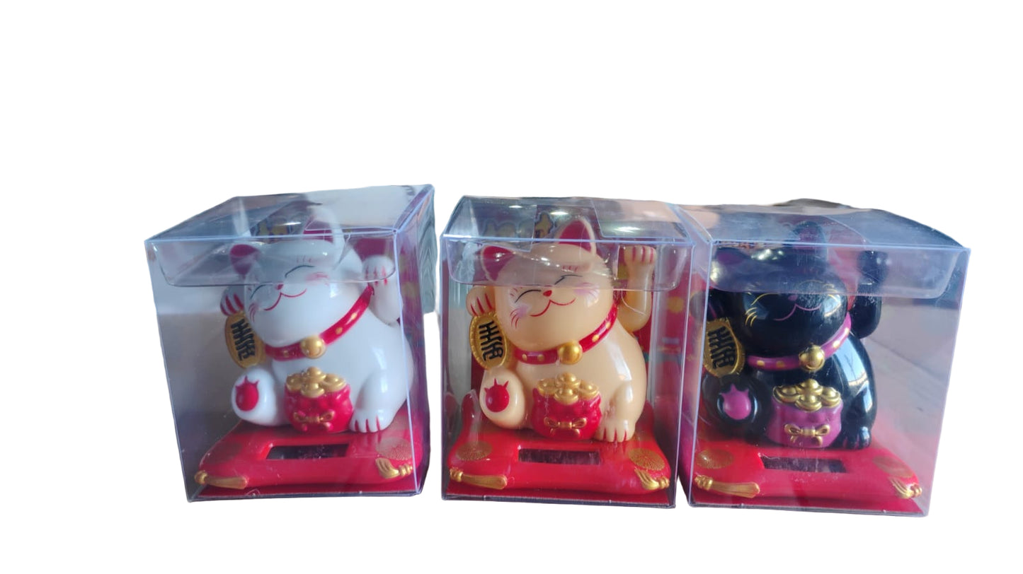 Solar Powered Waving Lucky Cat.