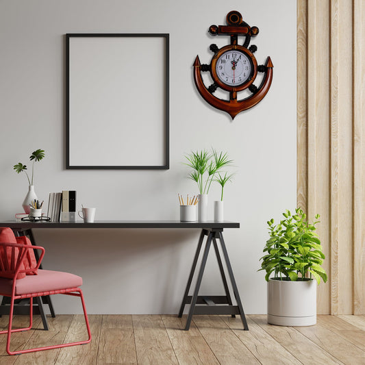 4931 Anchor Wall Clock For Home Wukusy