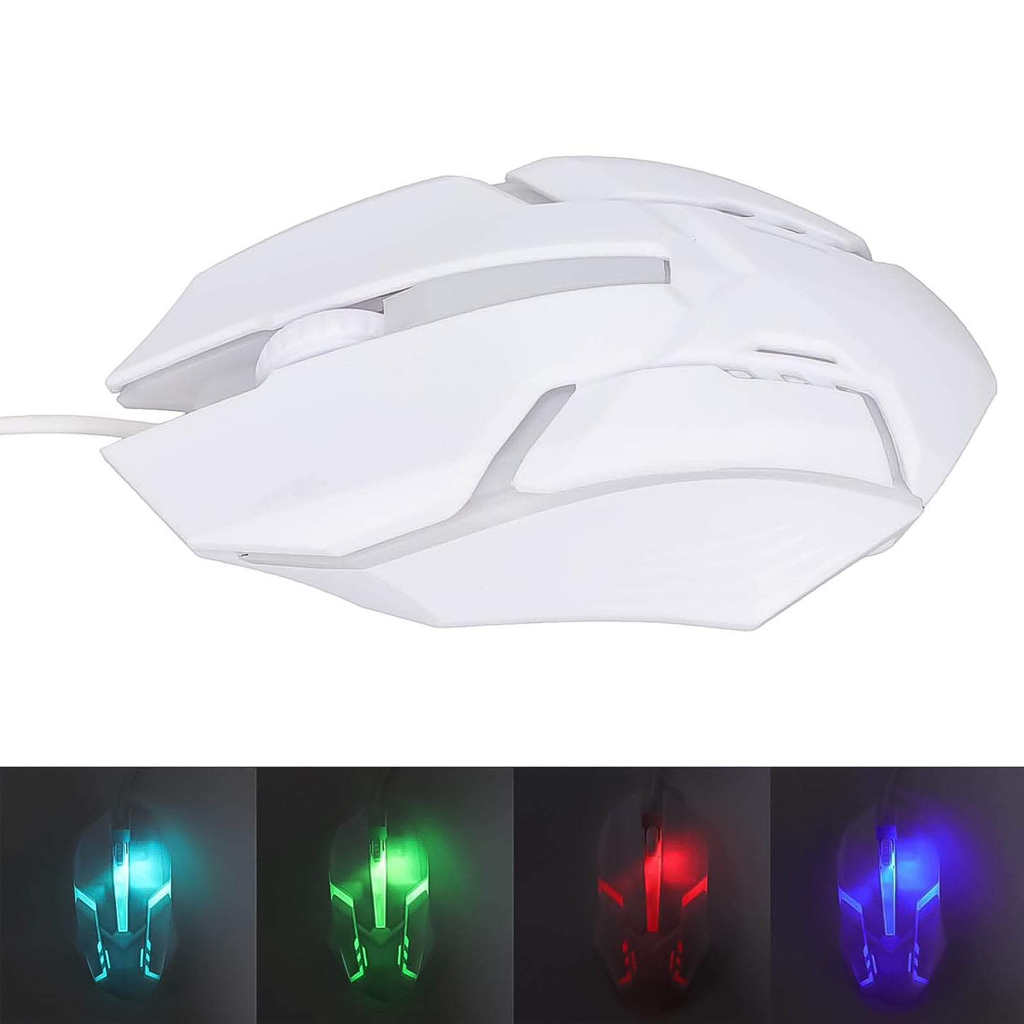 USB Wired Gaming Mouse with Colorful LED Lighting