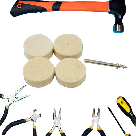 Rotary Tool Wool Felt Polishing Pads - BuyItOnline