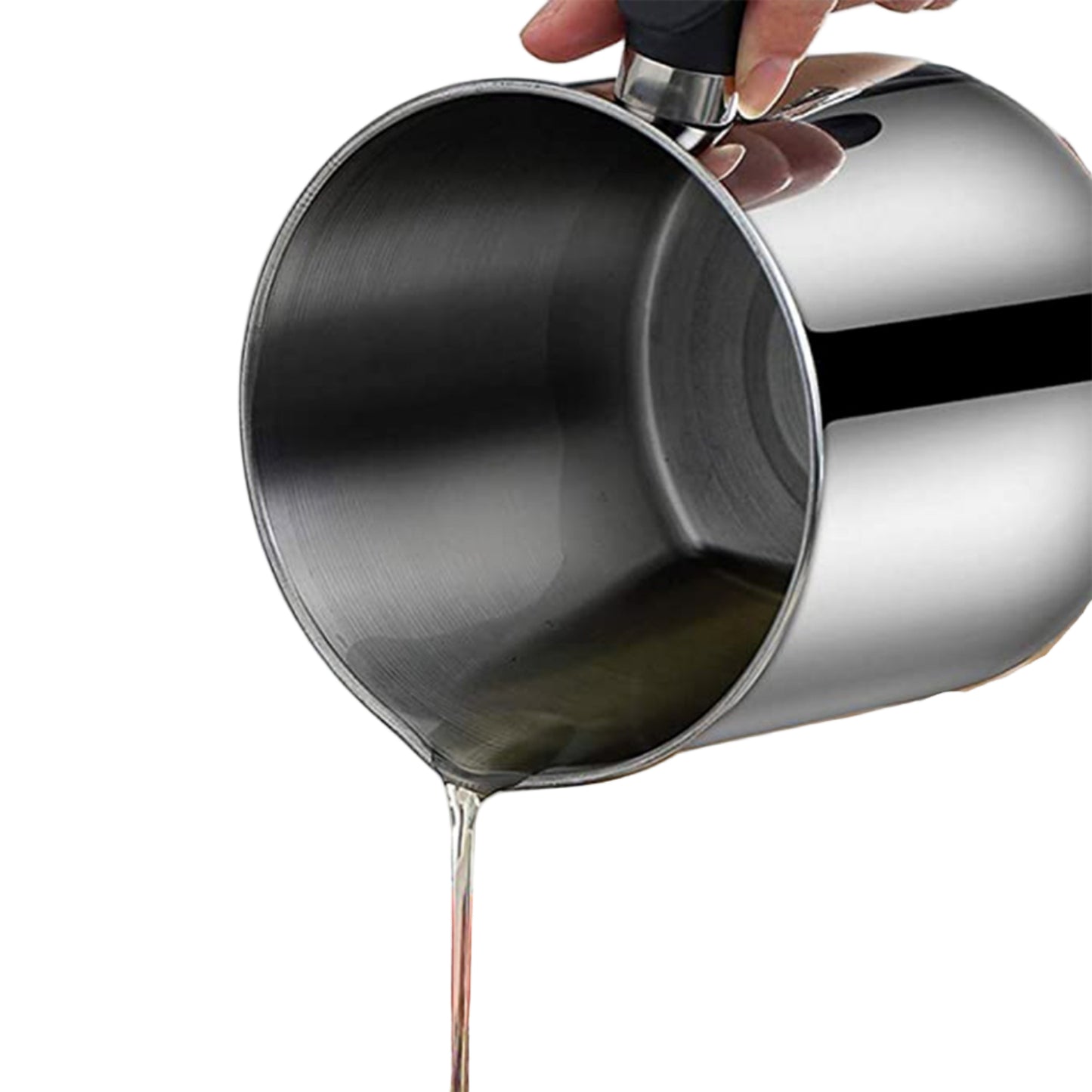 Stainless Steel Oil Strainer Pot with Lid & Filter Mesh - BuyItOnline