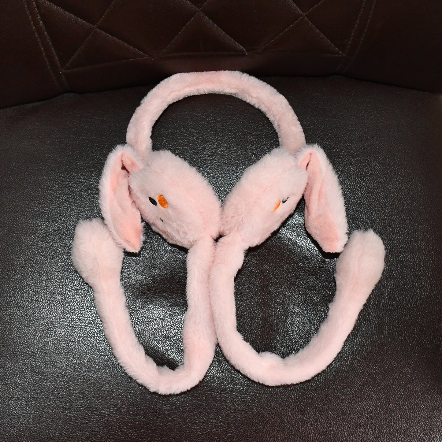 Cute Jumping Rabbit Ear Plush Winter Earmuffs