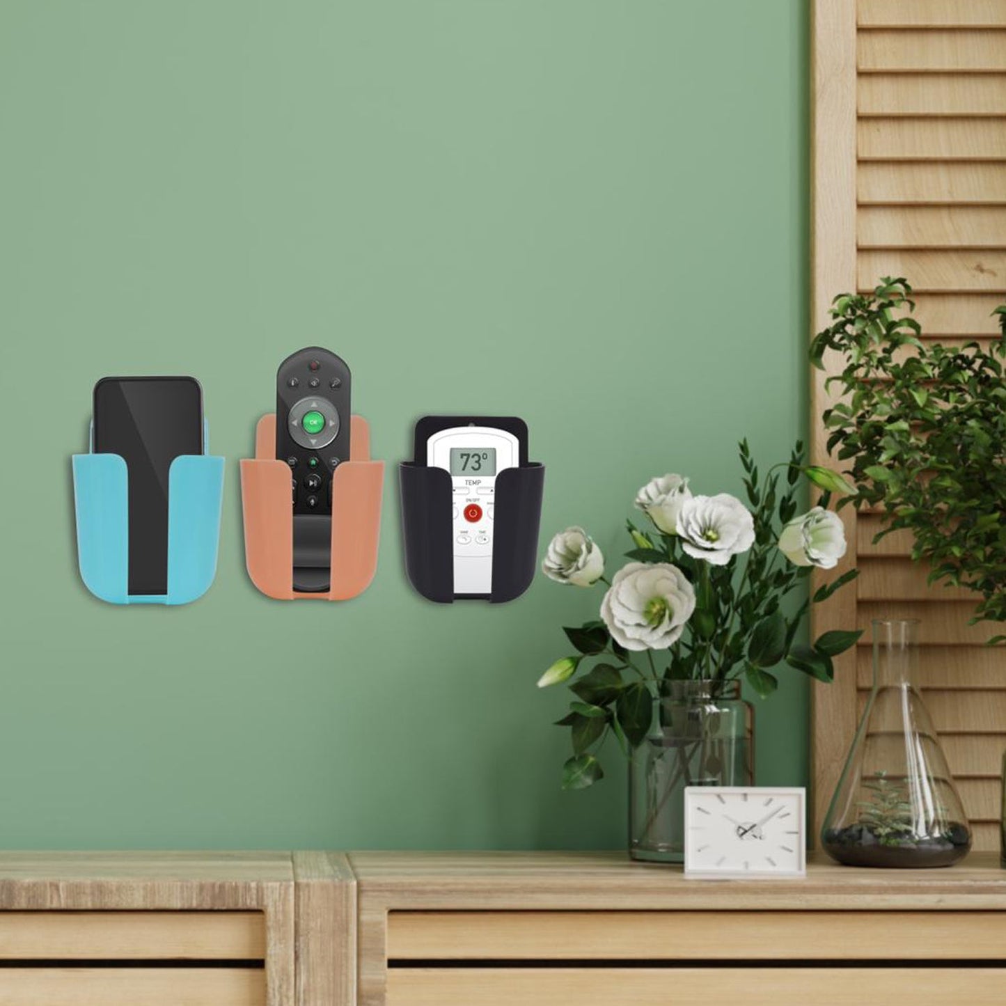 Wall-Mounted Phone Stand & Charger Organizer