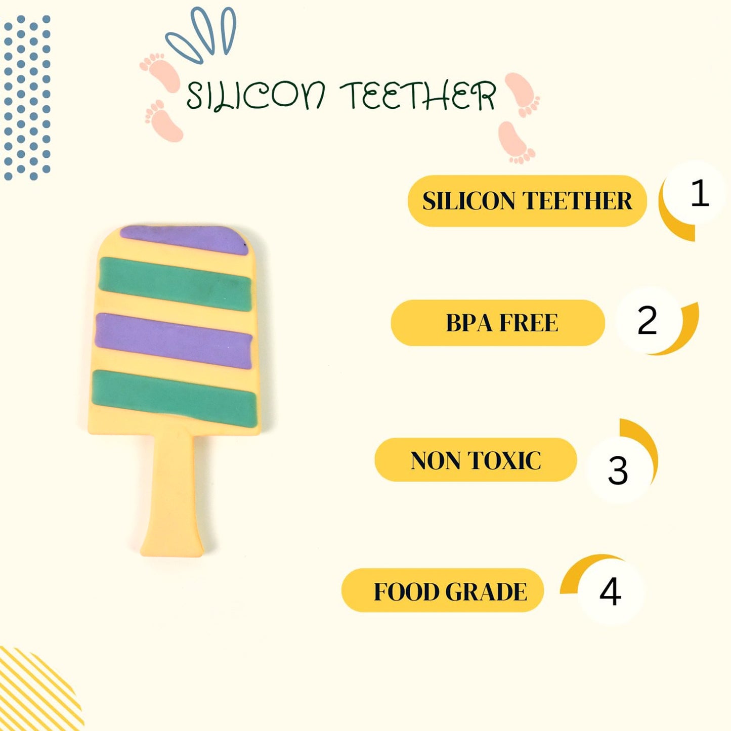 Silicone Candy Shape Teether For Baby