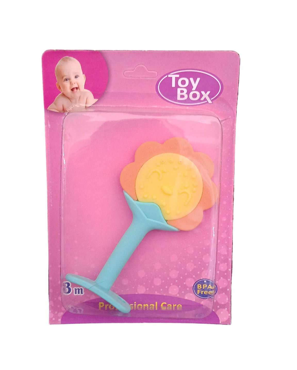 Baby Teether – Food-Grade Sunflower Design
