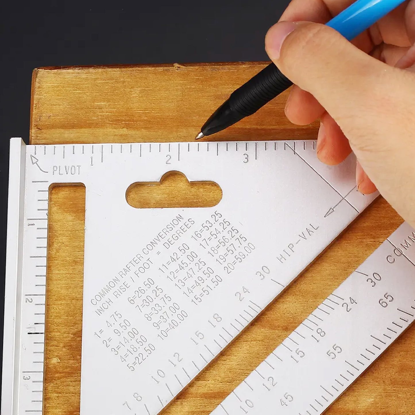 Lightweight Double-Sided Triangle Scale Ruler
