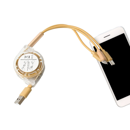 3 in 1 Retractable Multi Charging Cable Wukusy