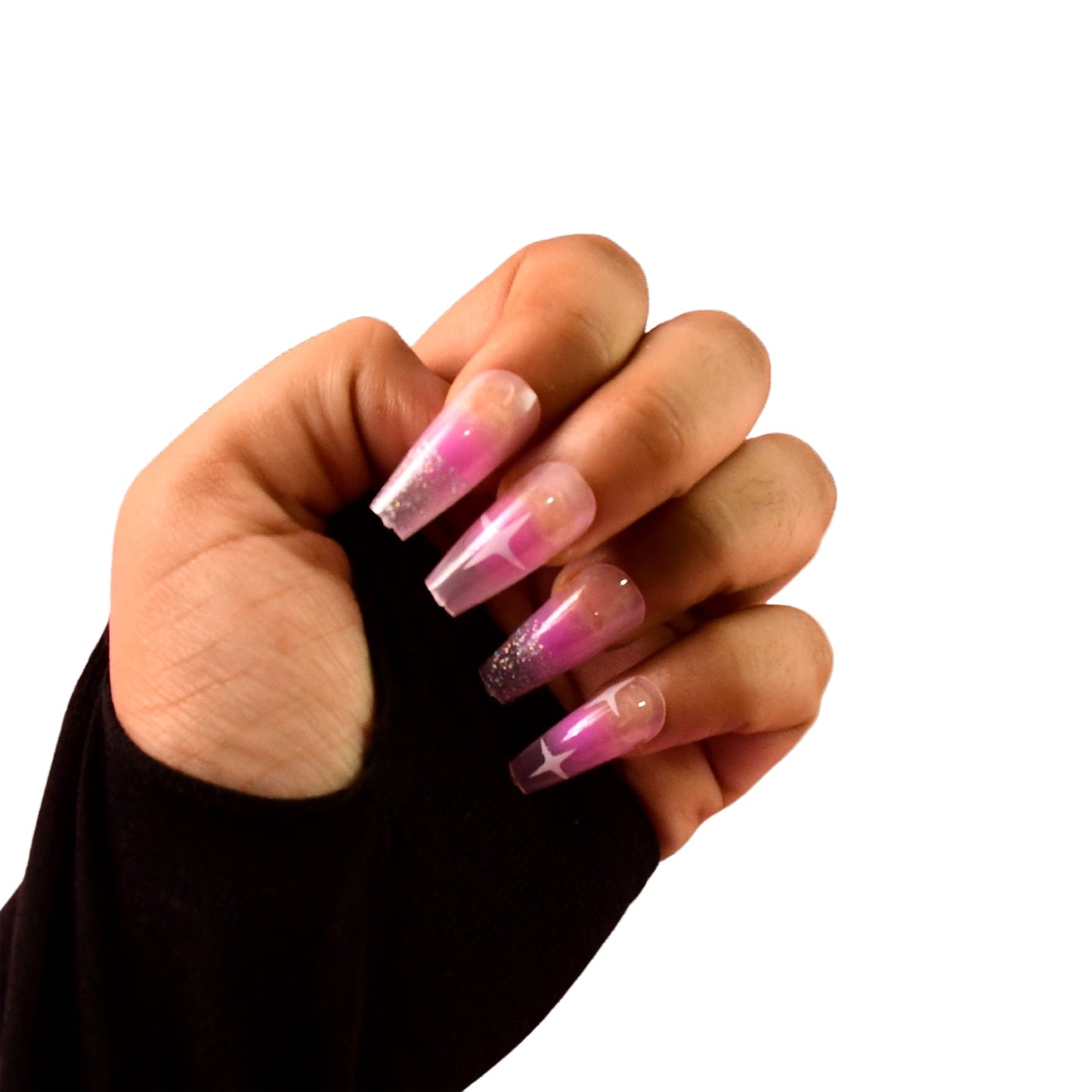 12-Piece Reusable Press-On Nails Set Wukusy