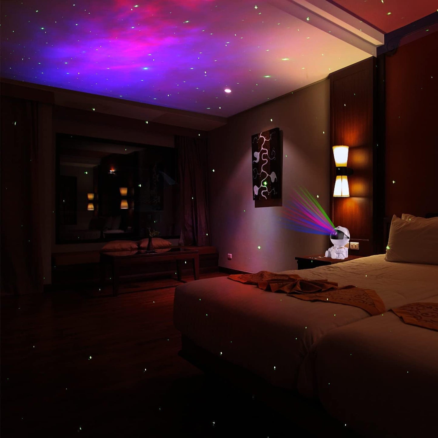 Premium Astronaut Galaxy Projector Night Light With Remote Control Wukusy