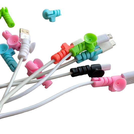 Cable Cord Protector Saver With Suction End (Suction Winder 4 Pcs Set) Wukusy