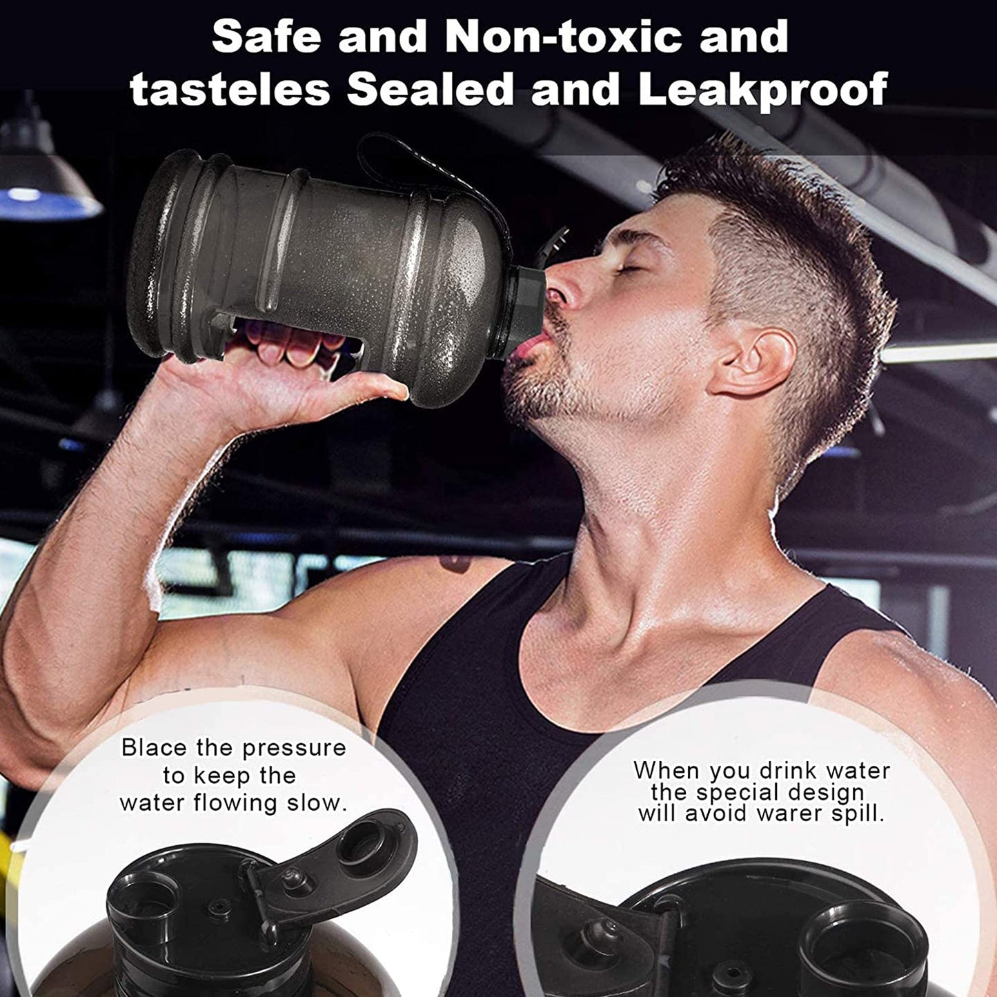 Daily Use Water Bottle – 1.5L with Mixer & Strainer