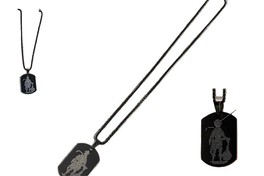 Hanuman Chalisa Locket With Gada Chain Wukusy