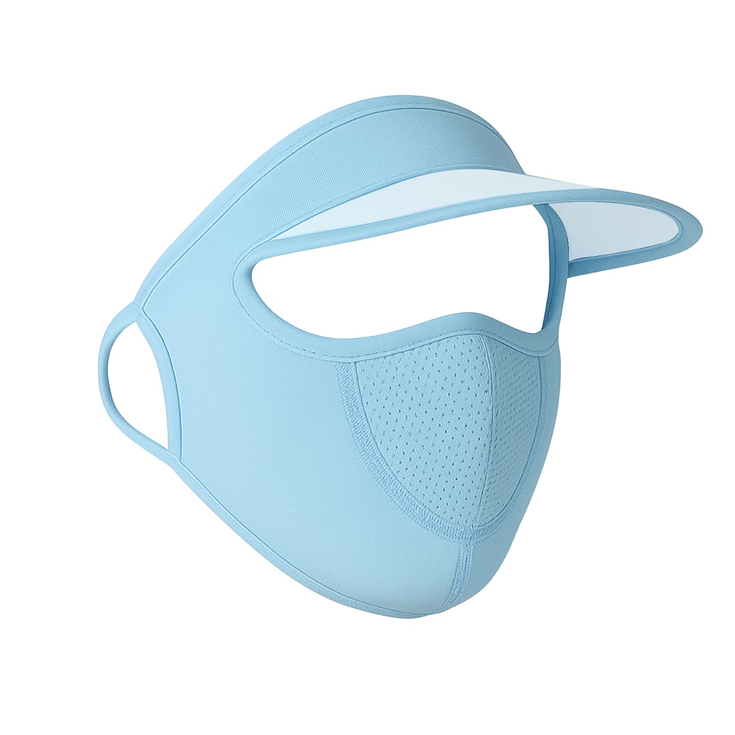 Women's Full Face UV Protection Hat with Mask & Wide Brim Visor