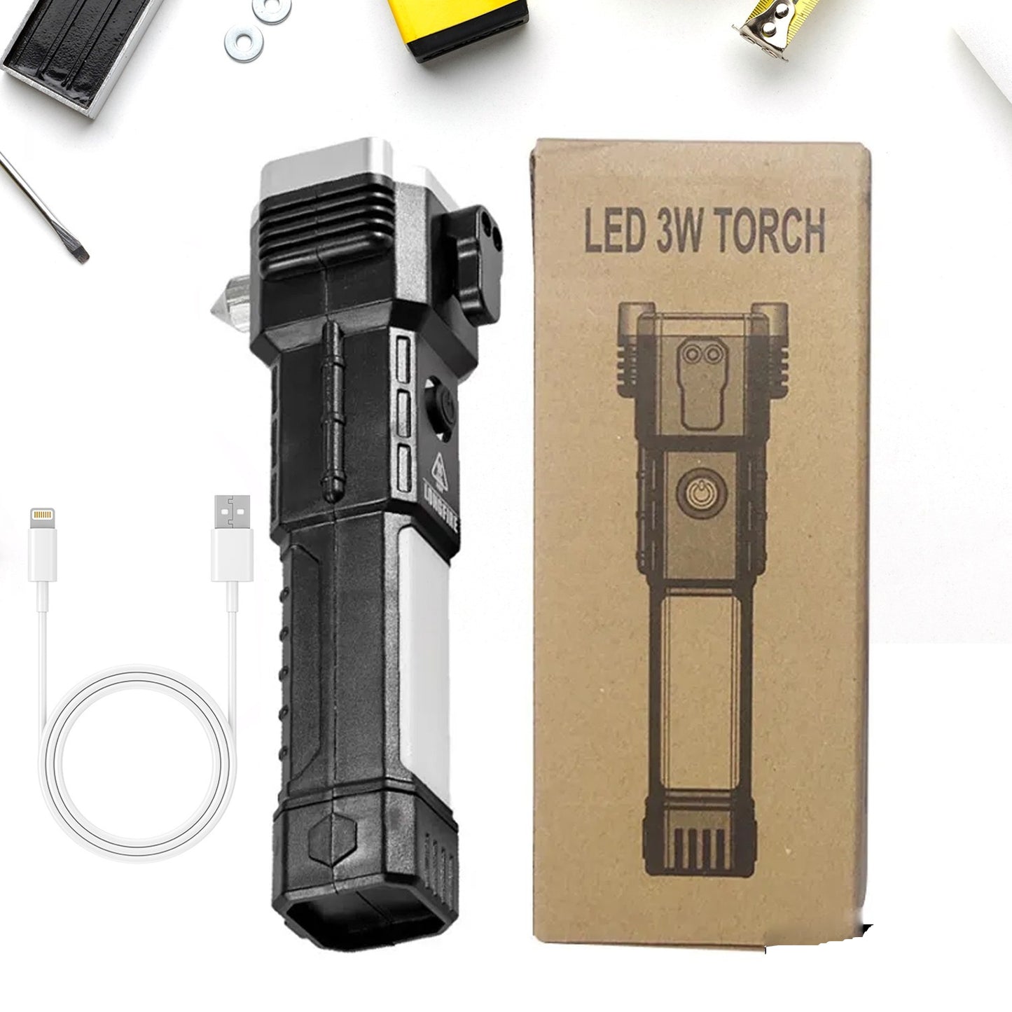 3W Rechargeable LED Flashlight