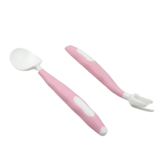 Silicone Bendable Baby Spoon & Fork Set - BuyItOnline
