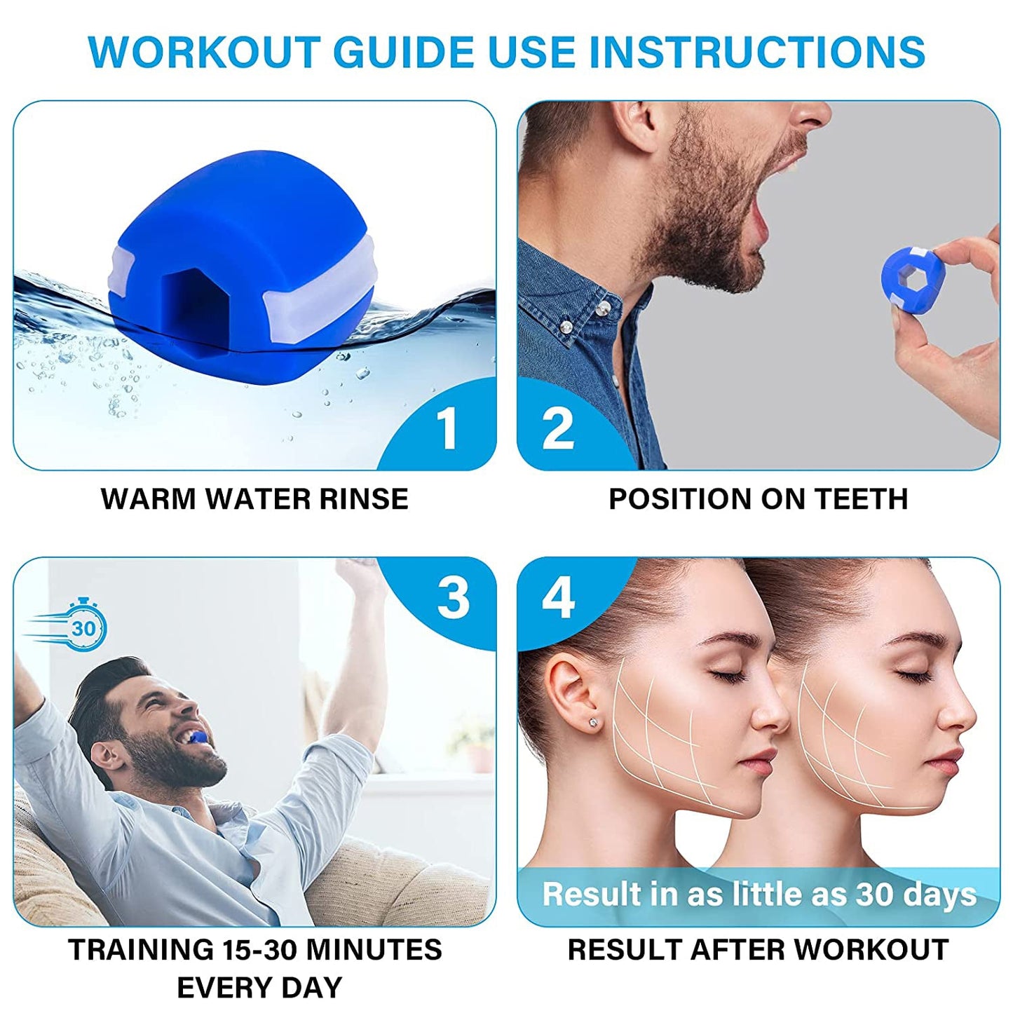 Jaw Exerciser for Sharp & Chiselled Jawline