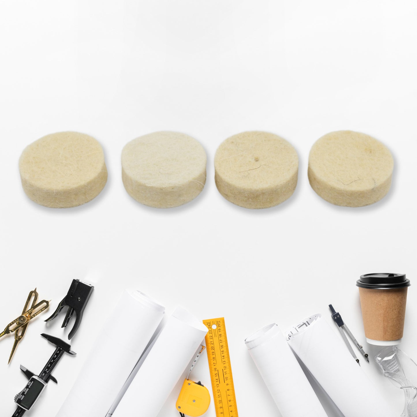 Rotary Tool Wool Felt Polishing Pads