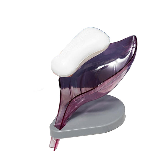 Self-Draining Leaf Soap Dish with Suction Cup - BuyItOnline
