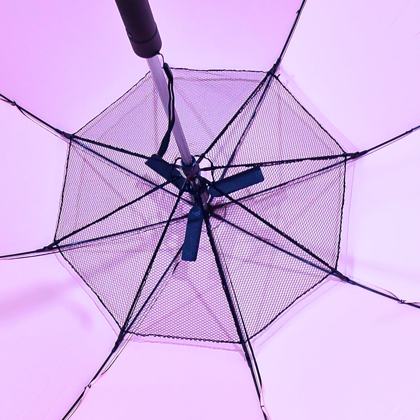 Sun Umbrella With Inside Fan Power Bank Umbrellas For Summer (1 Pc) Wukusy