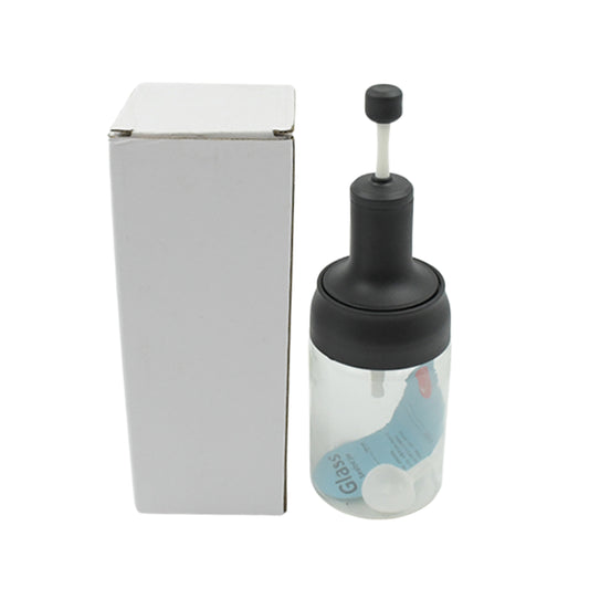 Heat-Resistant Glass Condiment Jar with Spoon - BuyItOnline