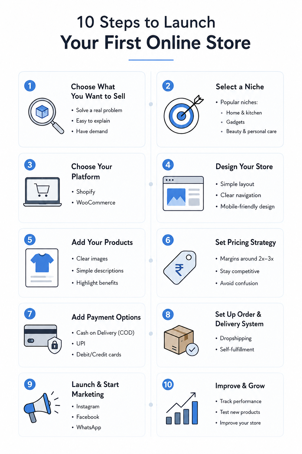 Step-by-Step Guide to Launch Your First Online Store