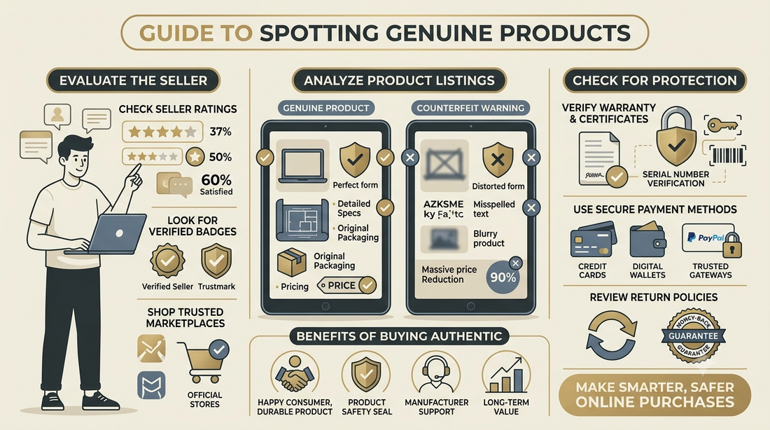 How to Spot Genuine Products When Shopping Online