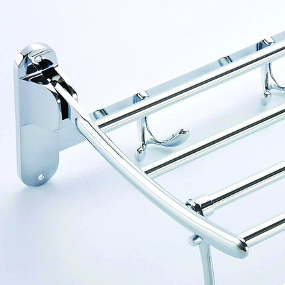 Stainless Steel Folding Towel Rack & Bar