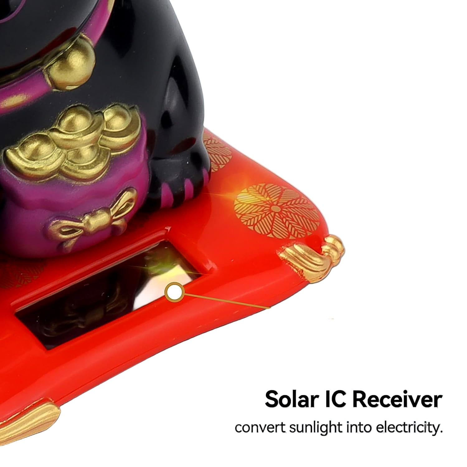 Solar Powered Waving Lucky Cat.