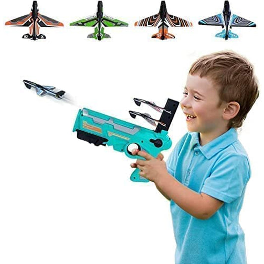 Airplane Launcher Gun With Foam Glider Planes